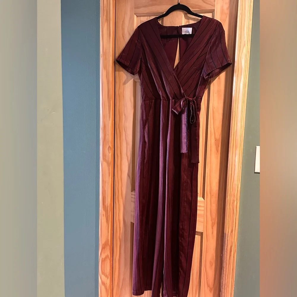 J.O.A. Burgundy Jumpsuit - Picture 5 of 10